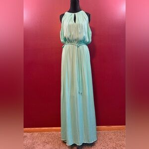 Jennifer Lopez Mint Green Maxi Dress